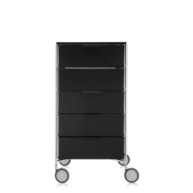 Mobil Drawer Storage, 3 Hi, With Wheels, Translucent Cobalt
