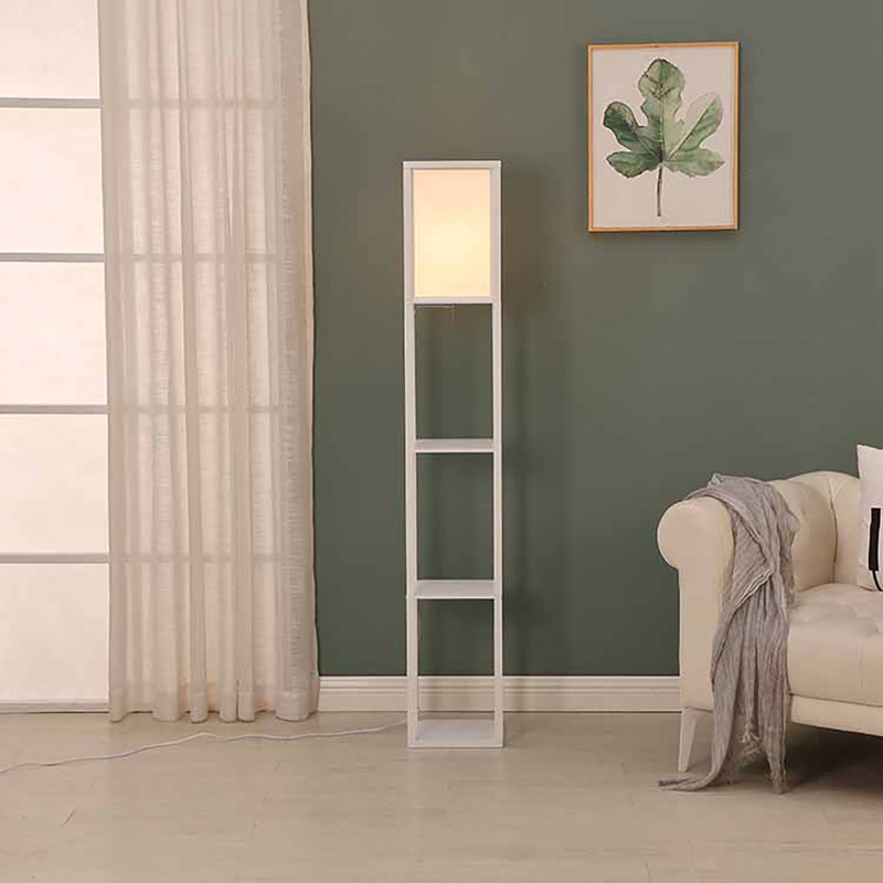 Atreal 160cm Column Floor Lamp Set, White