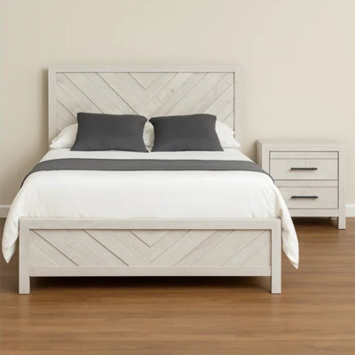 Mishika Twin 2Pc Bedroom Set Rustic Oak