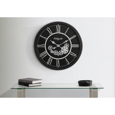 Round, Gear Mechanism, Large Oversized, Wall Clock