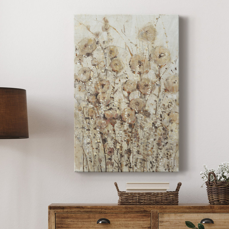 Garden Edge I - peinture sur toile tendue, H 12 po x l 8 po x P 1 po