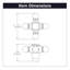 Fuller Collection - bouton de designer - 2-1 / 8 "x 2-1 / 8" noir mat - quincaillerie traditionnelle pour tiroirs et armoires-87077065-110455164