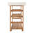Wood Console Table with Marble Walnut