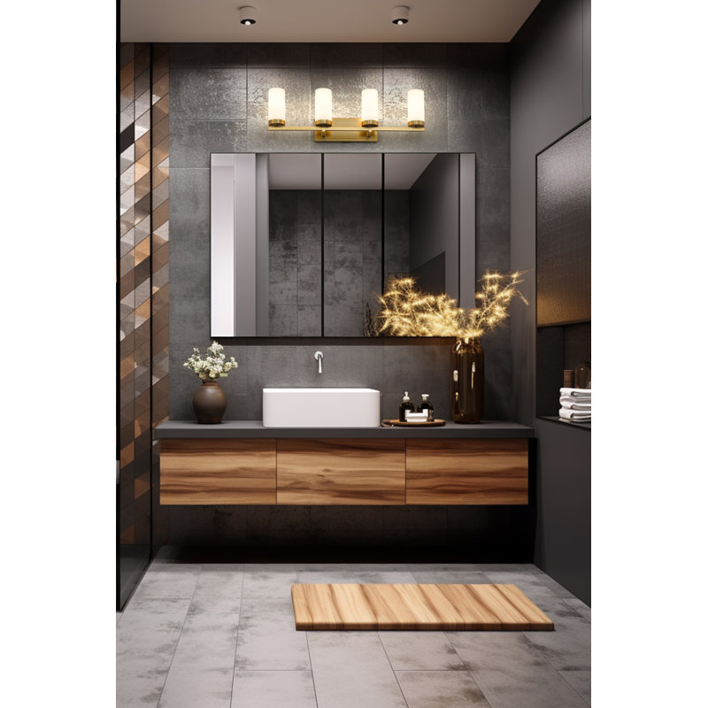 Avers 4 Light Vanity, Gold