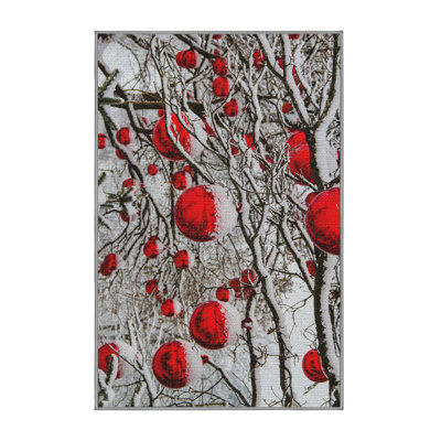 Tapis gris noël