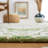 Arieah Damask Handmade Tufted Wool Green/White Area Rug-1422635398