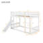 Lit superposé simple au-dessus de simple avec rampe d'escalade et garde-corps PlayNest-115684309