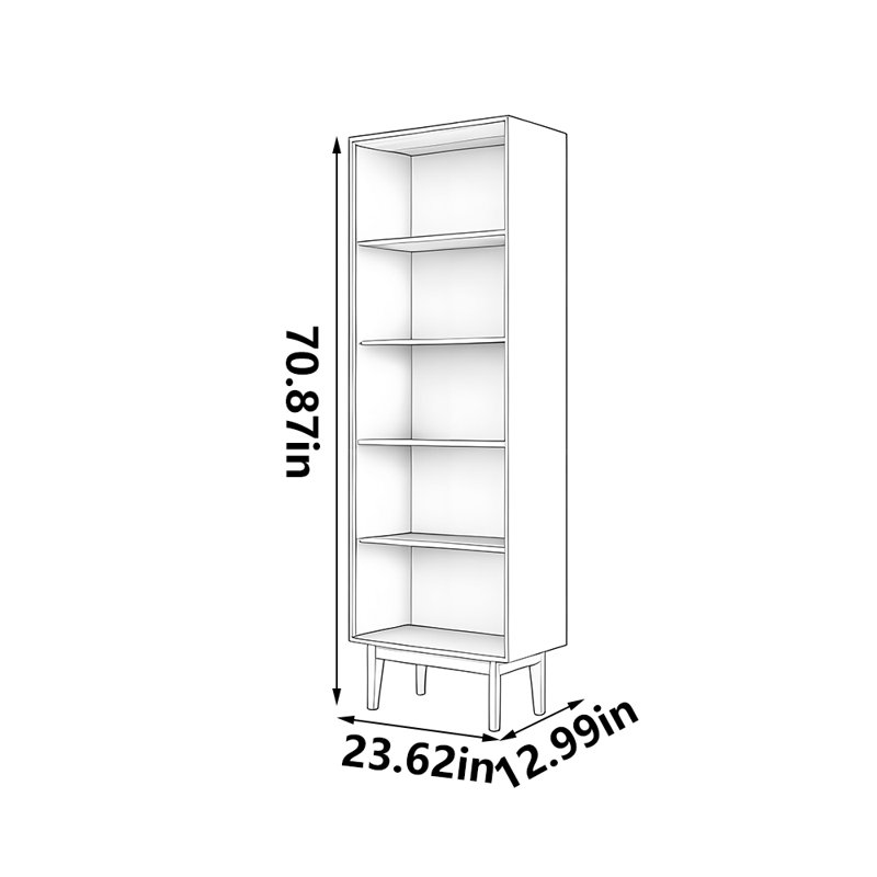 Light luxury retro bookcase