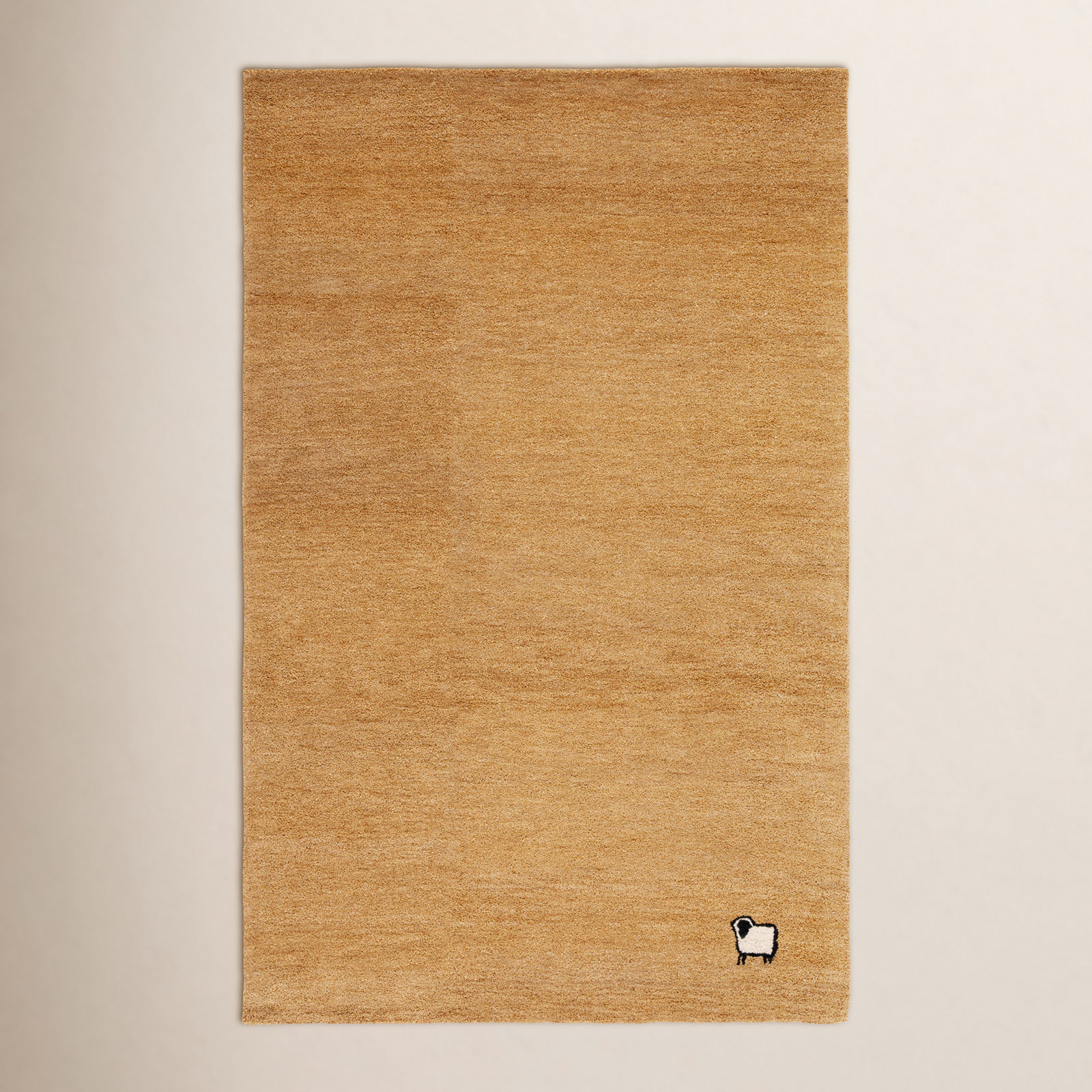Racheal Gold Hand-Woven Rug, Rectangle 6' x 9'