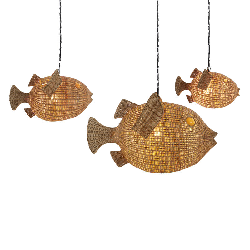 1 - Light Pendant, 71.51" H x 24" W x 15" D