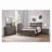 Rustic Wood Platform Bed-1807818995