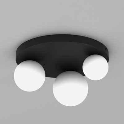 Bibione Glass Flush Ceiling Light