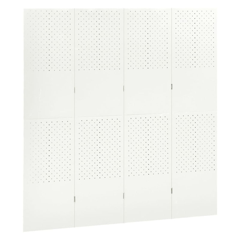 Cassiah 180cm H Folding Room Divider, White, 4