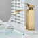 Adalet Modern Sink Taps Waterfall Single Lever Bathroom Brushed Gold Mono Basin Mixer