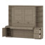 Lit escamotable avec bureau intégré, tablettes de rangement et armoires Lit escamotable pour bureaux à domicile compacts-796853192