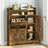 Narrow Shoe Storage Cabinet with Adjustable Side Cabinet-207314662