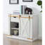 Table de salon de style rustique blanc antique 1 pièce