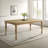 Jahnya 7-Piece Dining Table With 6 Cross Back Dining Chairs, Light Oak Finish-208596206