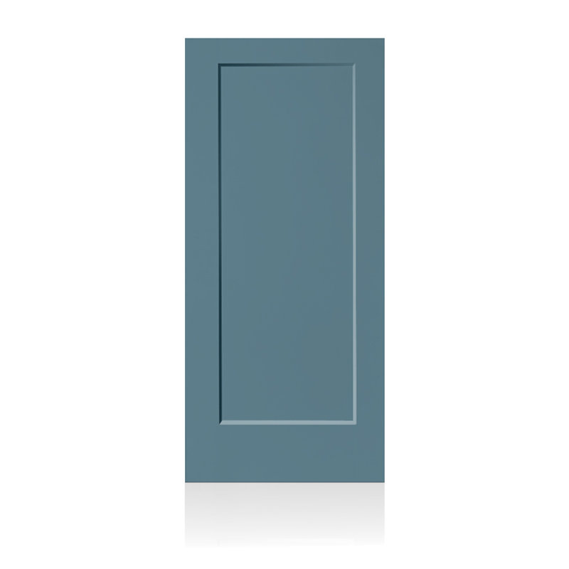 Dalle de porte intérieure 1 panneau, 30 po x 80 po, Bleu dignité
