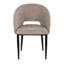 Chaise en métal noir et tissu-136933578-136933577