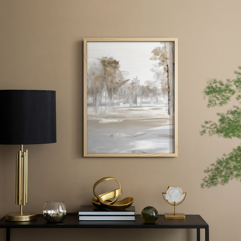 Reproduction encadrée FLORAL Series DLV - bois massif, H 15 po x l 12 po