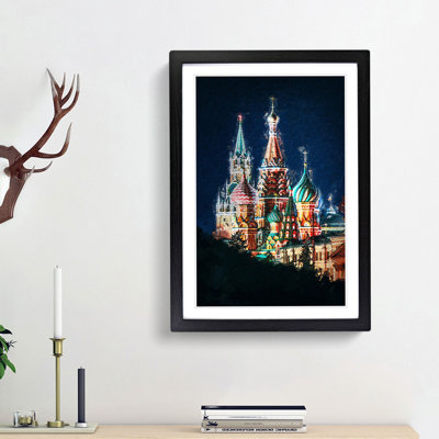 The Kremlin in Moscow Russia - Picture Frame Painting Print