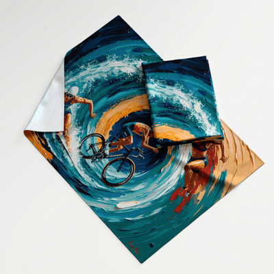 Sports Triathlon Wall Tapestry