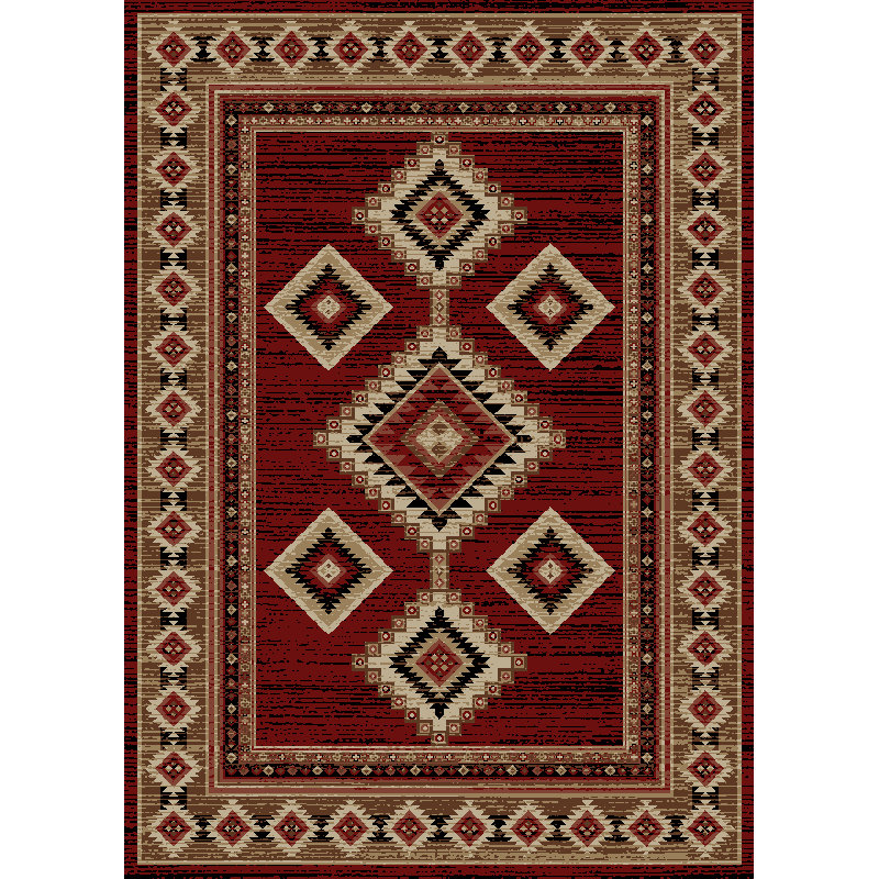 Thunder Red, Rectangle 7'10" x 9'10"