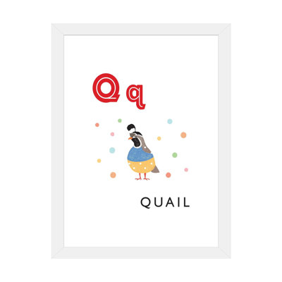 Alphabet Flash Card Q - impression d'art graphique