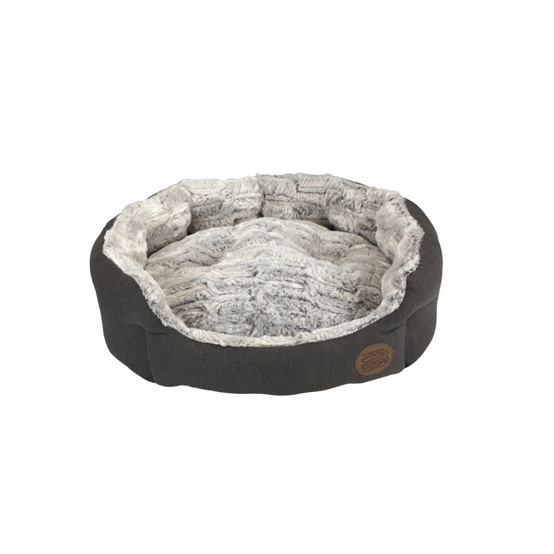 Popcorn Polyester Pet Bed, 63.5cm W x 63.5cm D, Brown