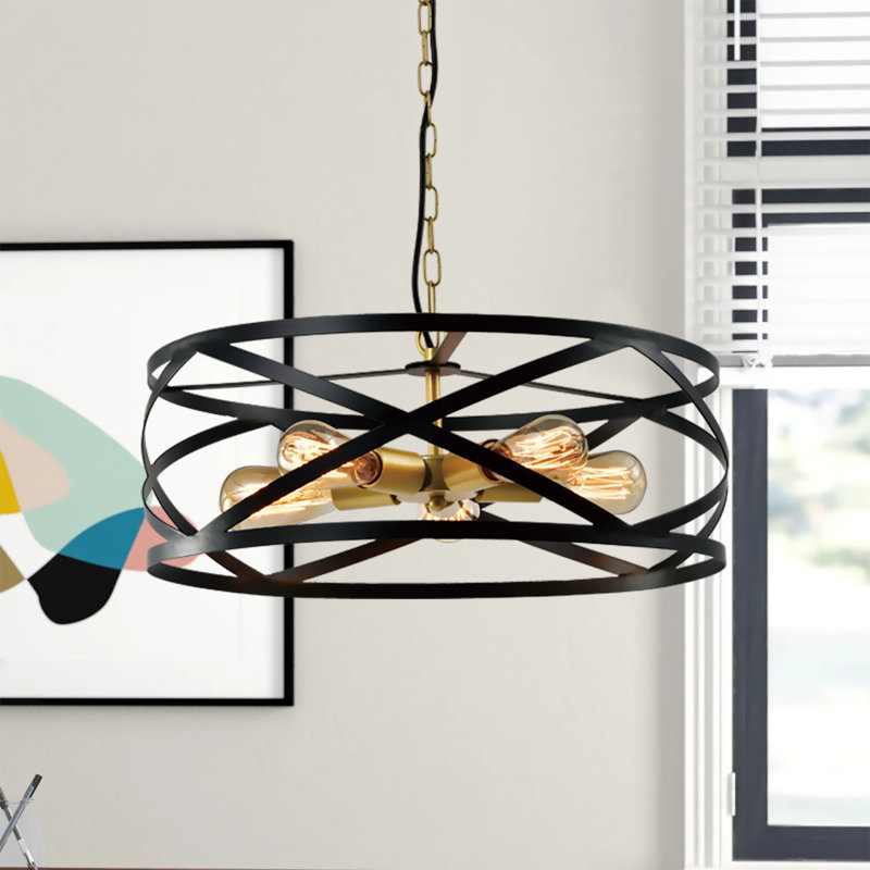 Khortny 5 - Light Dimmable Lantern Chandelier