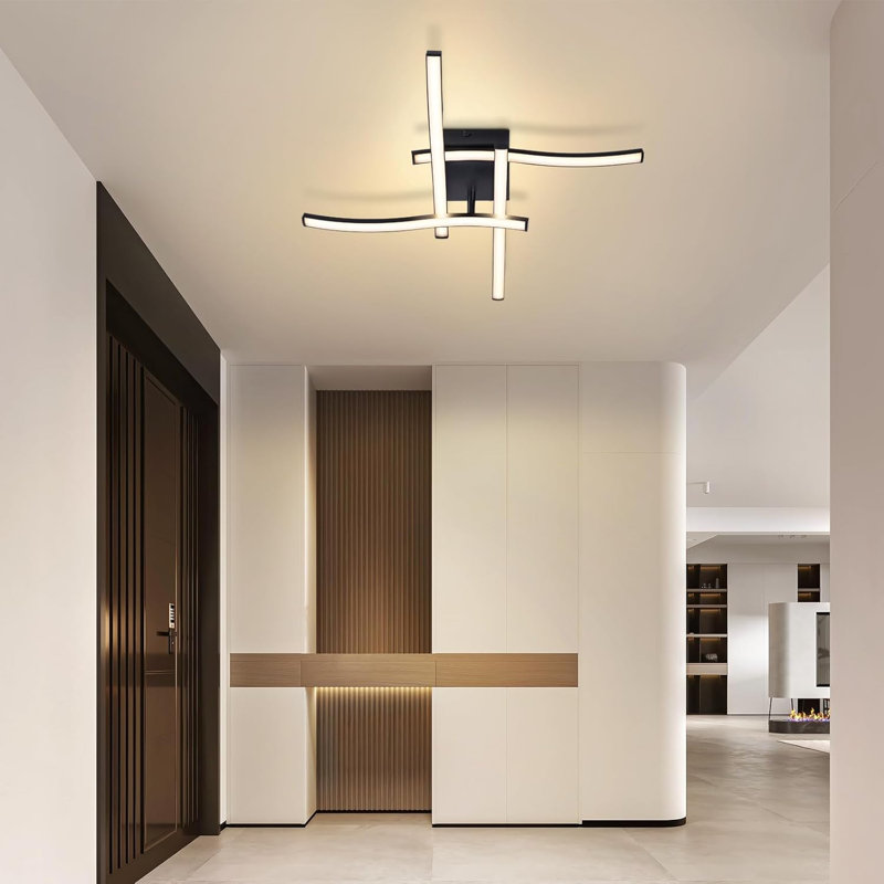 Plastic LED Semi Flush Mount