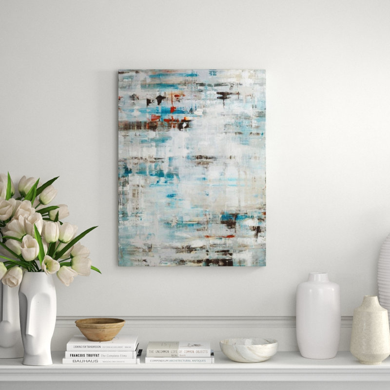 Cold Rain Painting by Samuel Kane, Glass Coat, 71" H x 54" W