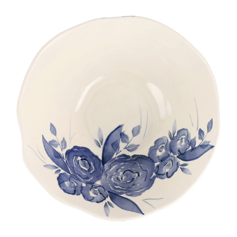 Bol de service bleu Camellia