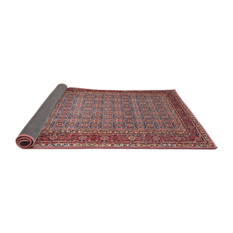 Tapis de style oriental rouge, Carré 7 pi