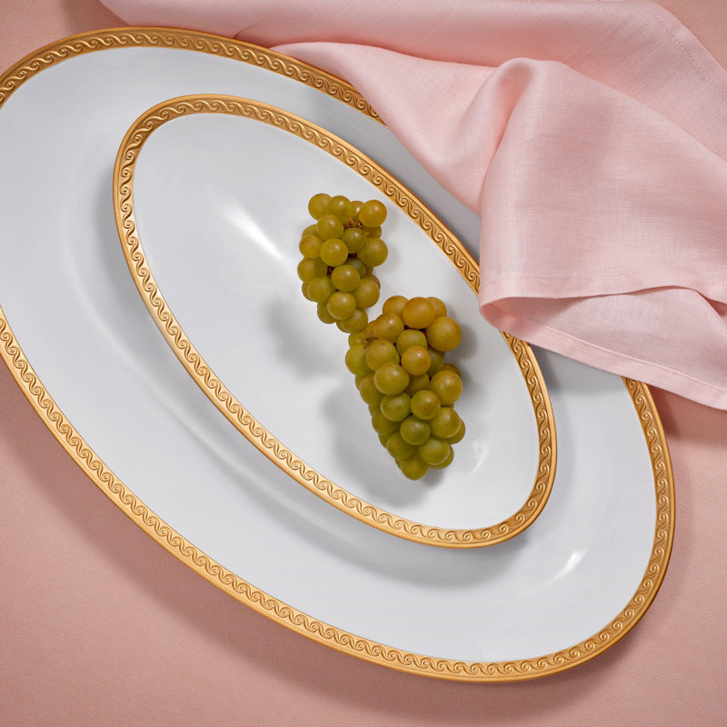 Neptue Oval Platter, 1" H x 21" W x 12" D