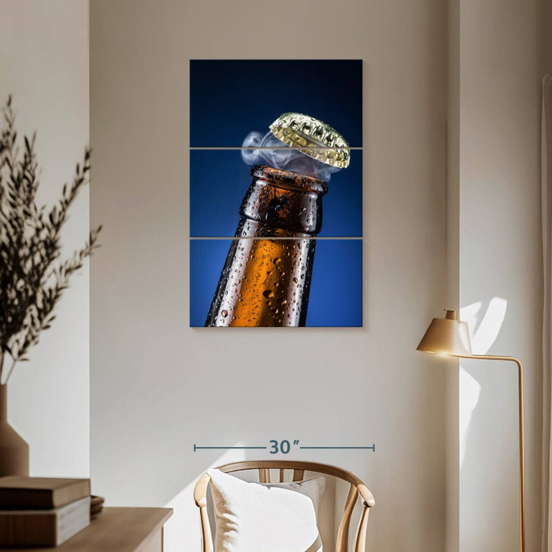 Yarlin Beer Bottle Cap, 57" H x 36" W