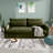 Somonia 80" Wide Down-filled  Sofa, 3-Seater Deep Seat for Small Spaces -Easy Assembly， Removable Washable Covers & Solid Wood Frame-610556813