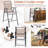 Braulio Metal Outdoor 24'' Counter Stool