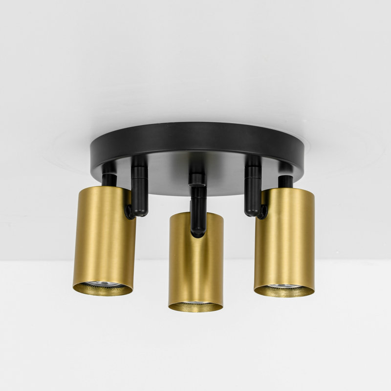 3-Light Adjustable LED Semi Flush Ceiling Spotlight