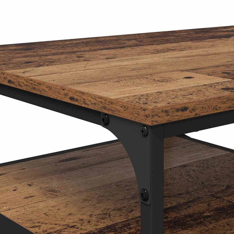 Coffee Table with Storage, Old Wood