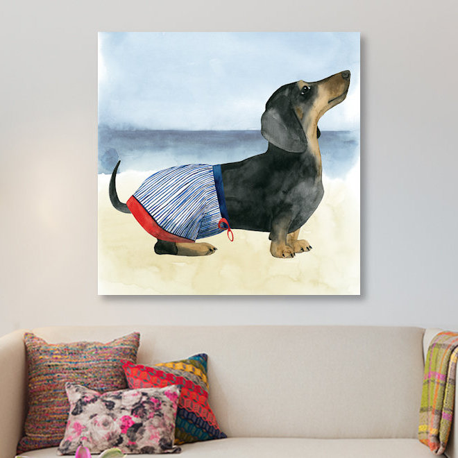 «Hot Dog IV», impression sur toile, H 12 po x l 12 po x P 0,75 po, Toile tendue, Pas de tapis