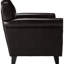 Fauteuil club brun avec revêtement en cuir pour un style confortable dans votre espace