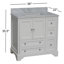 Tilford 36" Single Bathroom Vanity Set with White Cabinet and Carrara Marble Countertop-1178591876-1185249945