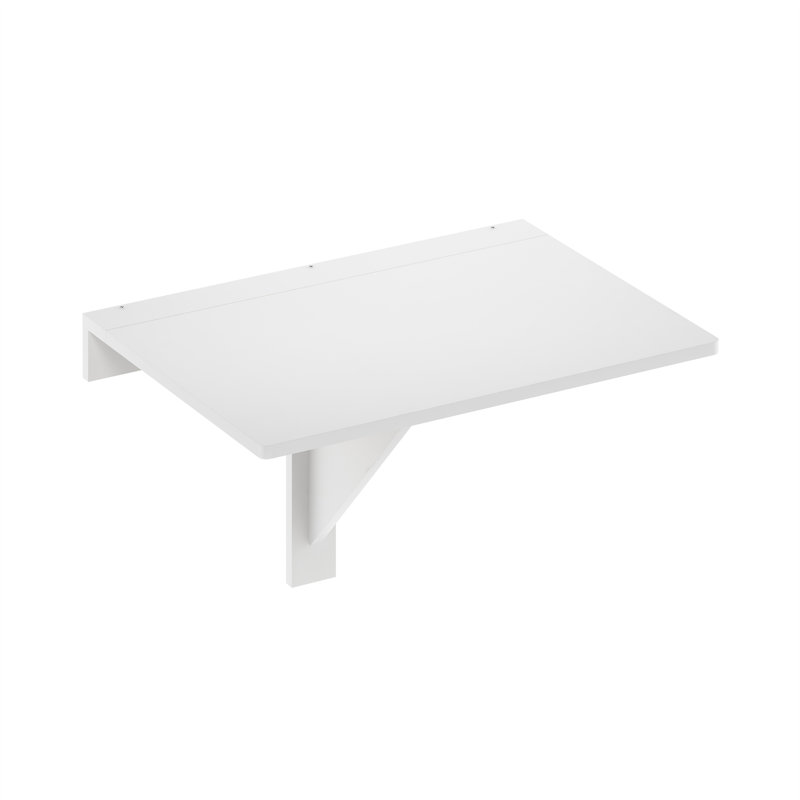 Ezperanza 152.15cm Rectangular Folding Table, Plain White