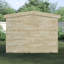 6 ft. W x 3 ft. D Solid Wood Overlap Apex Bike Shed-395560930