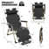 Nermal Outdoor Folding Lounge Chair Recliner, Adjustable Foldable Reclining Chair with Foam Footrest