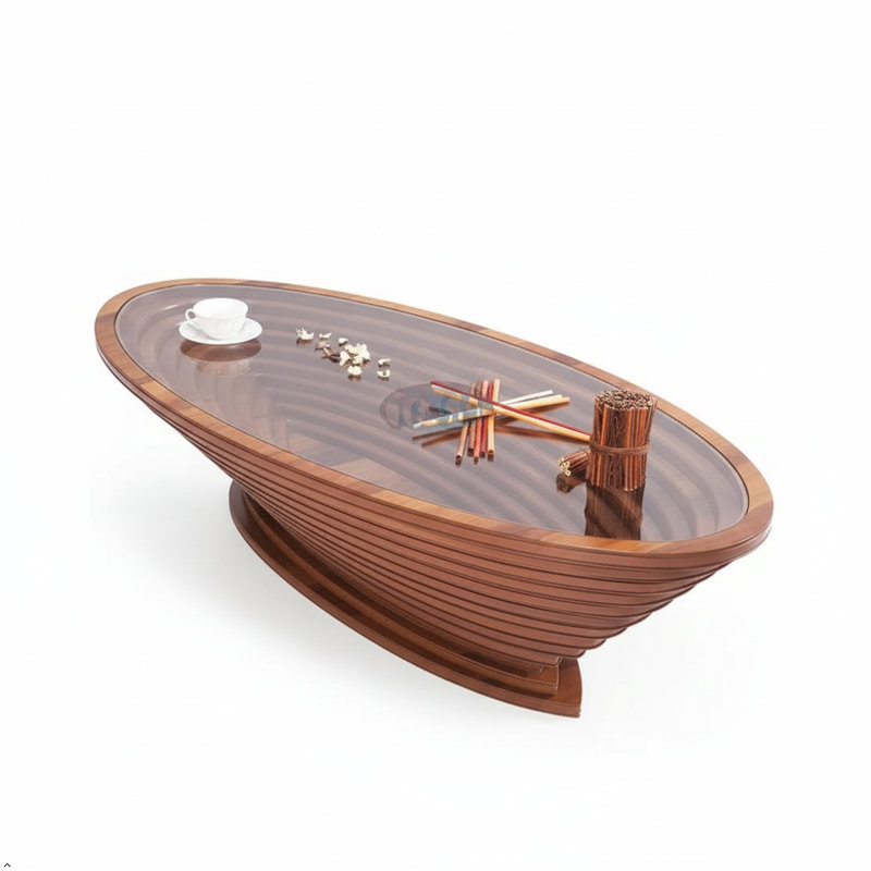 Table basse en noyer