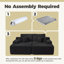 Canapé-lit 83,87 po avec matelas double-1719485539