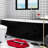  Lips Shaped Bathroom Rug, Cute Red Bath Mat Non Slip, Absorbent, Plush Shower Rugs For Bathtub-412060534
